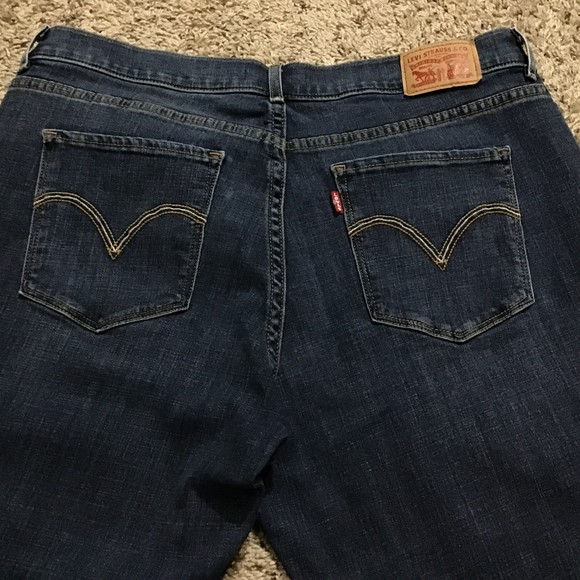 Levi Strauss Women's Jeans 14 Classic Boot Cut Dark Wash - Picture 10 of 14